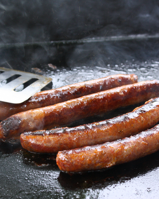 Barbecue saucisse et ses pommes de terres