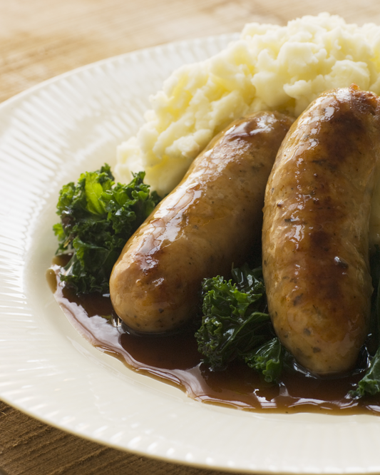 Saucisse purée de pomme de terre