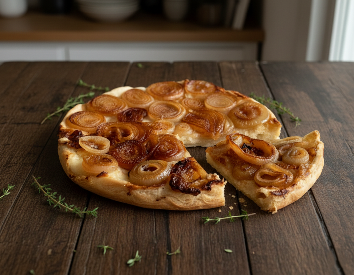 Tarte tatin aux oignons