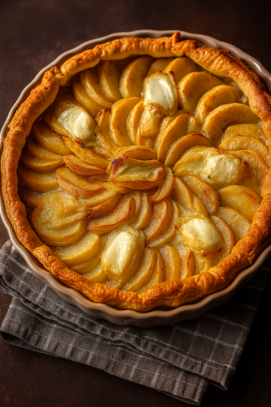 Tarte pomme chèvre