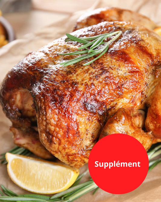 Poulet rôti et pommes de terre sautées