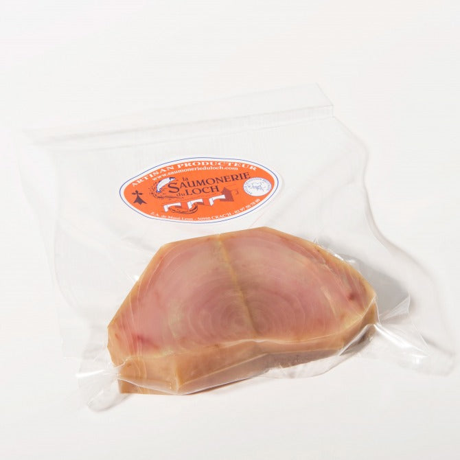 Thon germon sauvage fumé pavé (150g)