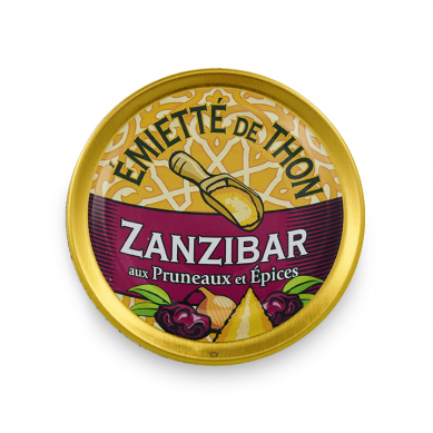 Emietté de thon Zanzibar aux Pruneaux et Epices (80g)